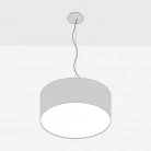 Suspension avec abat-jour en tissu Cylindre Medium - Fabriqué en Italie