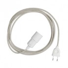 Snake - Lampe plug-in avec câble textile coloré
