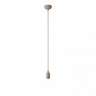 Suspension colorée en silicone avec câble textile