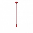 Suspension colorée en silicone avec câble textile