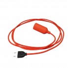 Snake Lampe en silicone avec interrupteur et fiche