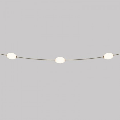 Guirlande lumineuse d'extérieur à 3 lumières IP67 - Marina3 - Vert olive
