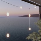 Guirlande d'extérieur quadrillée à 7 lumières IP67 - Marina GRID