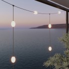 Guirlande d'extérieur quadrillée à 7 lumières IP67 - Marina GRID