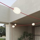 Guirlande d'extérieur quadrillée à 7 lumières IP67 - Marina GRID