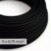 Câble électrique DALI en textile 5x0.75 mm² en Noir de Carbone - Câble d'éclairage rond flexible RM04