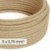 Câble électrique DALI en textile 5x0,75 mm² en Jute Naturel - Câble en tissu naturel pour l'éclairage design RN06