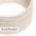 Câble électrique DALI en textile 5x0.75 mm² en Lin Blanc Naturel - Câble pour éclairage design RN01