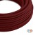 Câble plat textile Bordeaux Brillant - PM19