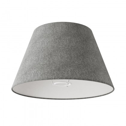 Abat-jour Impero M avec douille E27 pour lampe de table ou mural (Applique) - Fabriqué en Italie - Laine gris foncé