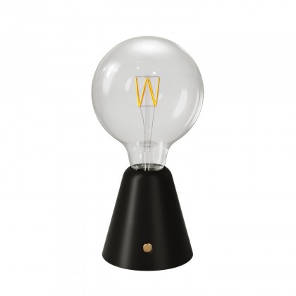 Lampe portative LED rechargeable Cabless01 avec ampoule globo G125 - Noir