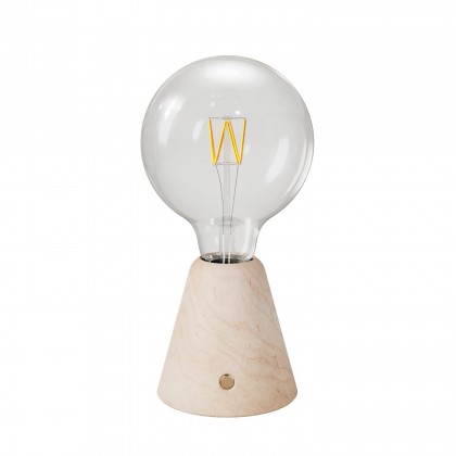 Lampe portative LED rechargeable Cabless01 avec ampoule globo G125 - Neutre