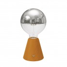 Lampe portative LED rechargeable Cabless01 avec ampoule globo demi-sphère argent
