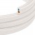 Câble d'éclairage plat en textile Blanc Optique Brillant - PM01