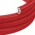 Câble d'éclairage recouvert de textile plat Rouge Feu Brillant - PM09