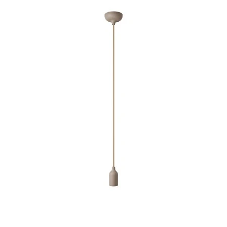 Suspension colorée en silicone avec câble textile - Desert Brown