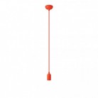 Suspension colorée en silicone avec câble textile