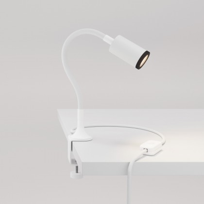 Spot orientable MAG-Y avec pince - Blanc mat