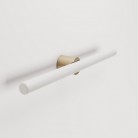 Lampe en métal pour mur ou plafond avec ampoule LED linéaire S14d