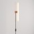 Lampe avec prise, finition métallique et ampoule LED linéaire S14d