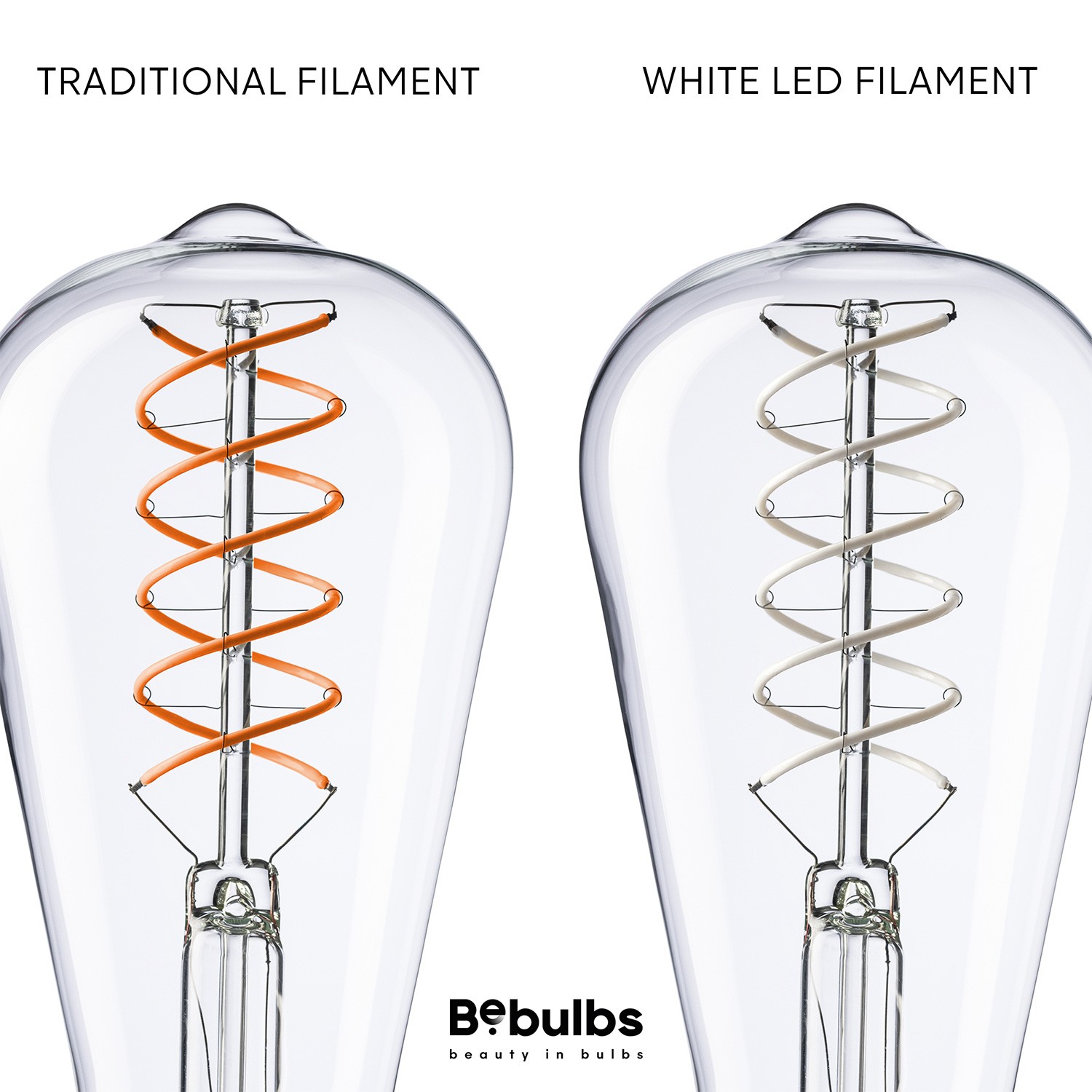 Ampoule LED Filament Blanc Edison ST64 5,9W 500Lm E27 2700K Dimmable - W02