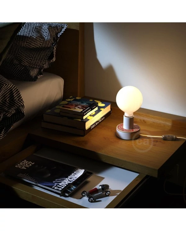 MINI-UFO en bois double-face collection READING BALLSH*T, mod. PAGE + SCENT OF PAPER