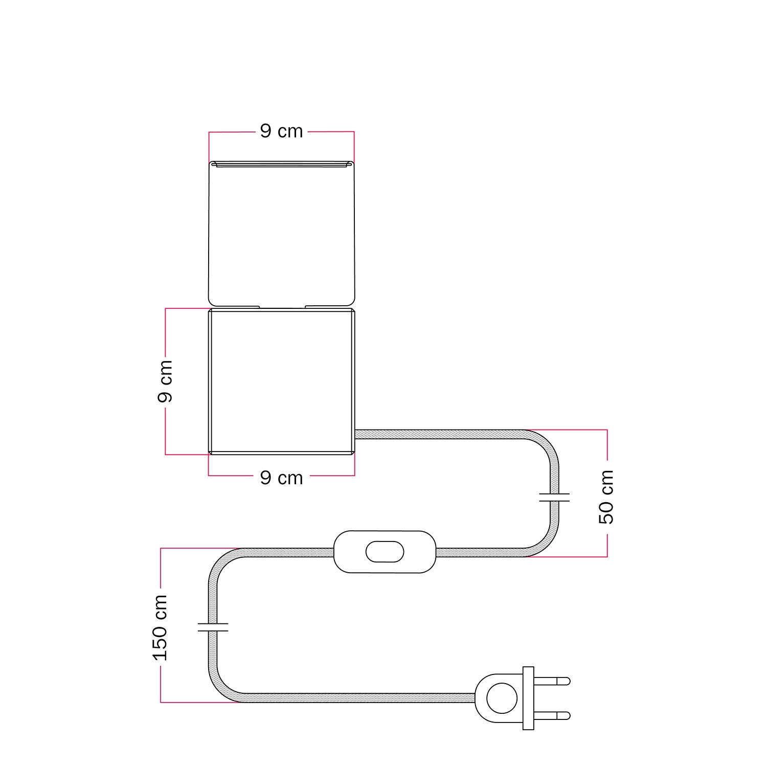 Lampe de table Cubetto « Futur » avec Ampoule Ghost - Futur Festival