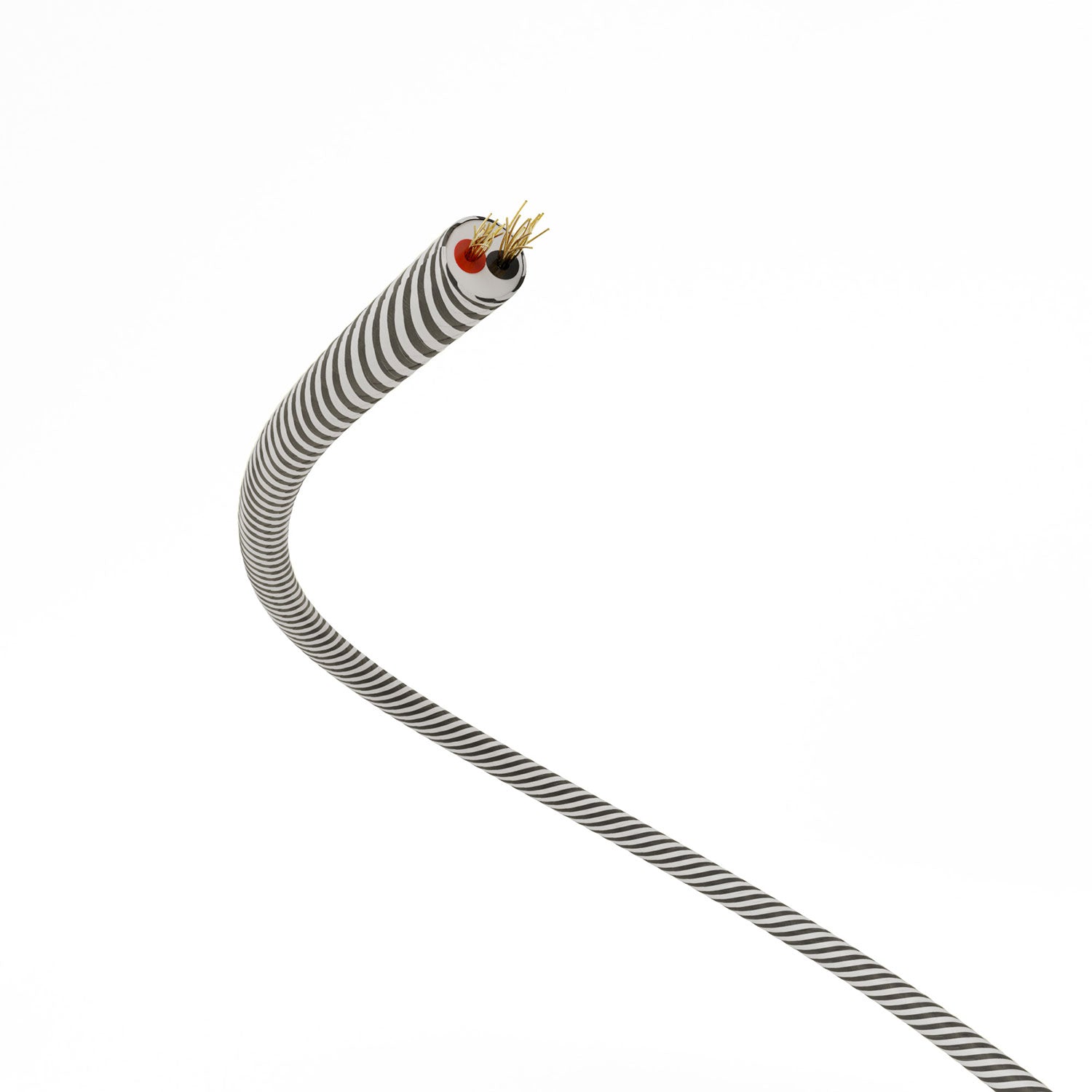 Cavo elettrico Extra Low Voltage rivestito in tessuto Bianco Ardesia Vertigo ERM37