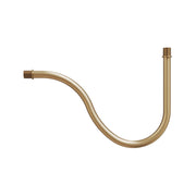 Tube d’extension courbé en S pour lampe, 16,5 cm en métal – Bronze satiné