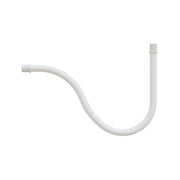 Tube d’extension courbé en S pour lampe, 16,5 cm en métal – Blanc