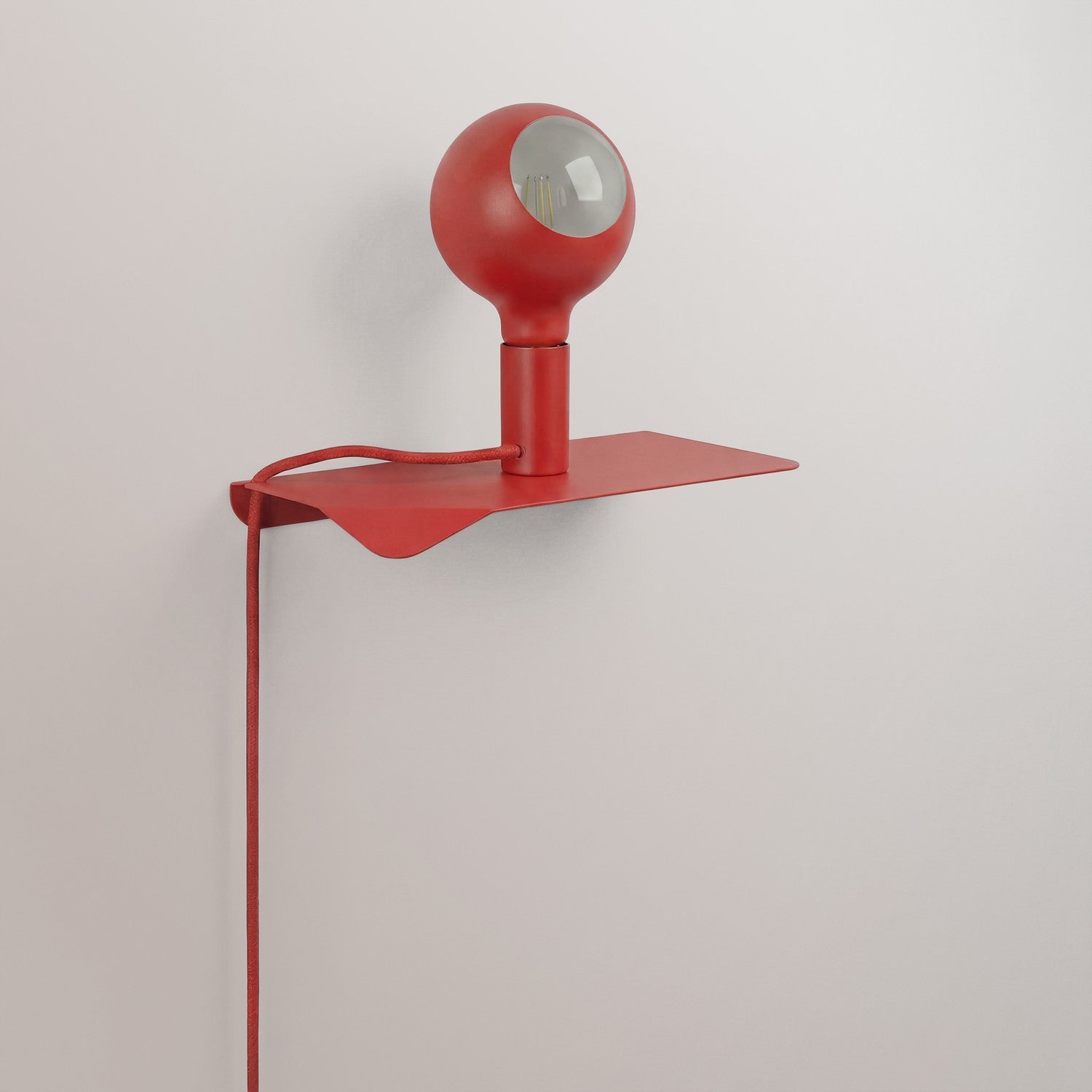 Combo Camo - Lampada con mensola - Rosso