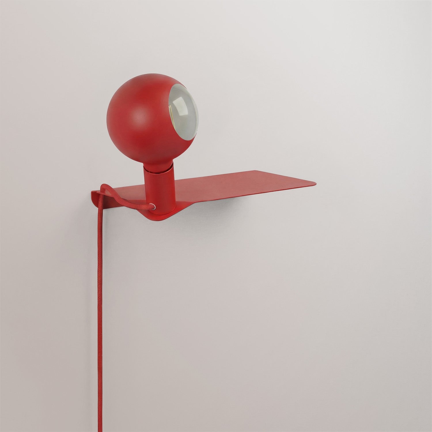 Combo Camo - Lampada con mensola - Rosso
