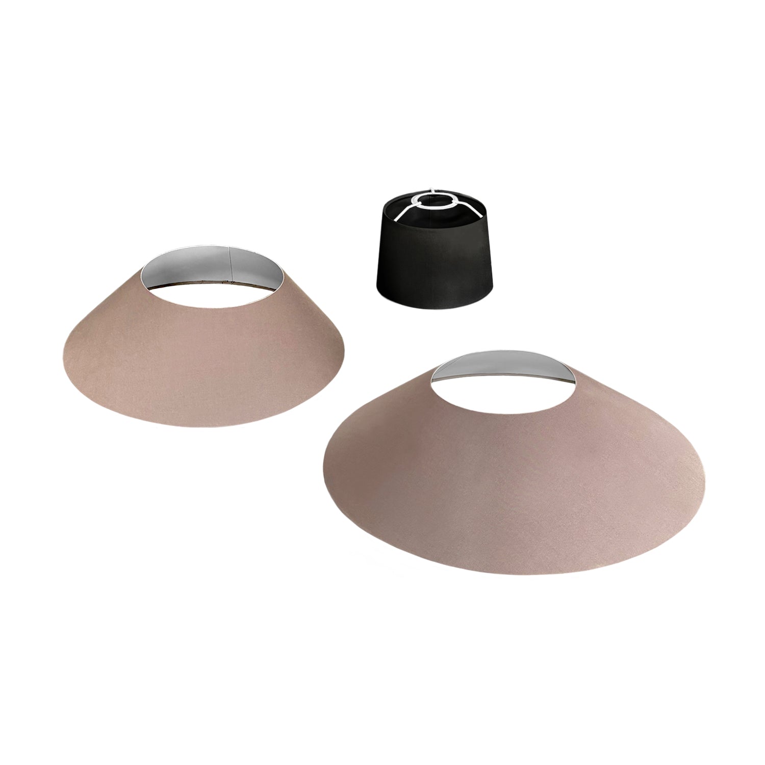 Paralume in tessuto Clessidra Teletta rosso - Made in Italy Teletta antracite