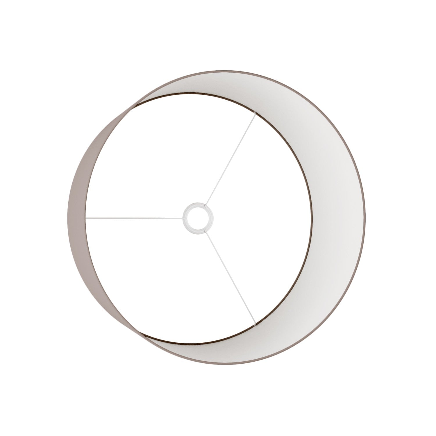 Paralume Cilindro XL in tessuto con attacco E27 - Made in Italy - Arenal Cenere