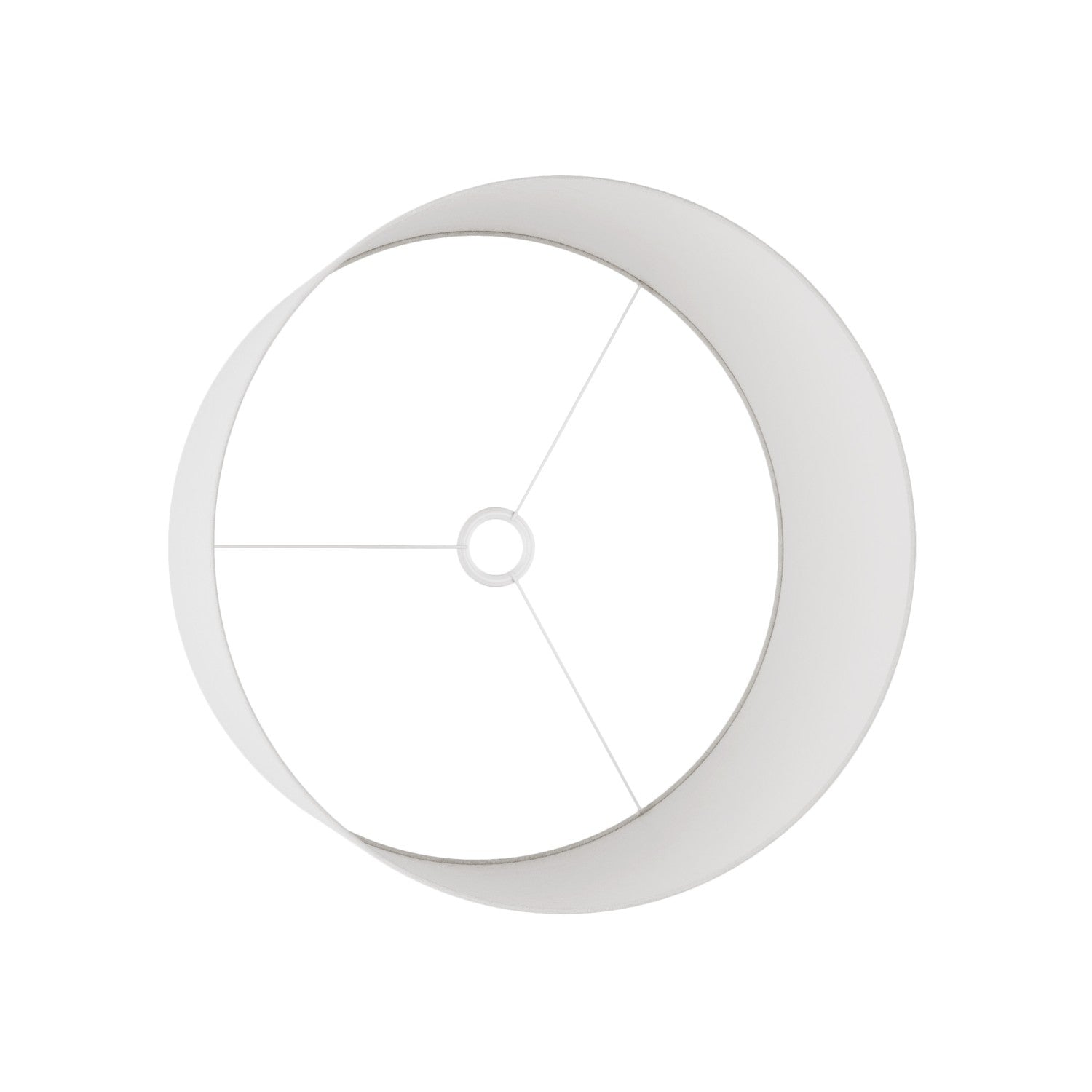 Paralume Cilindro XL in tessuto con attacco E27 - Made in Italy - Lino Crudo