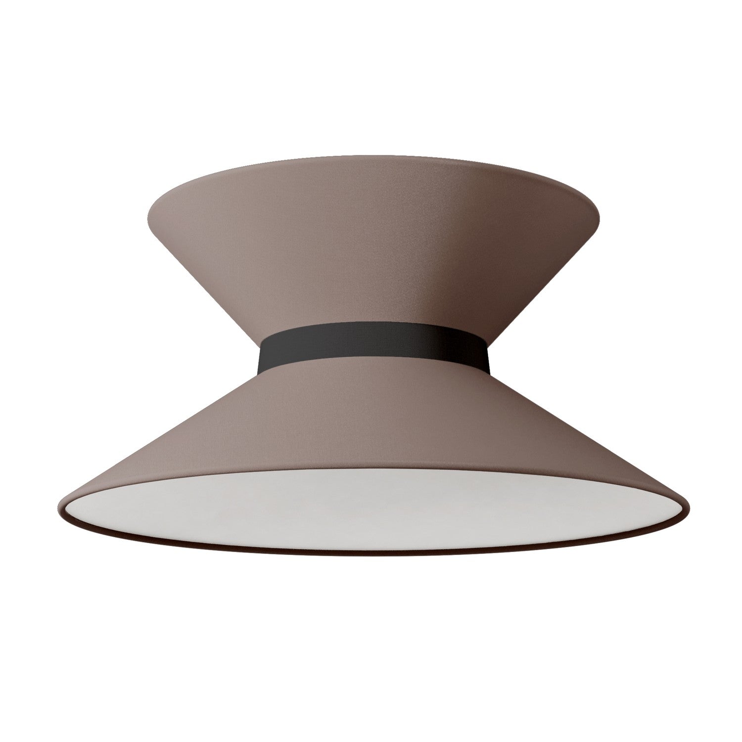 Paralume in tessuto Clessidra Arenal cenere - Made in Italy Teletta antracite