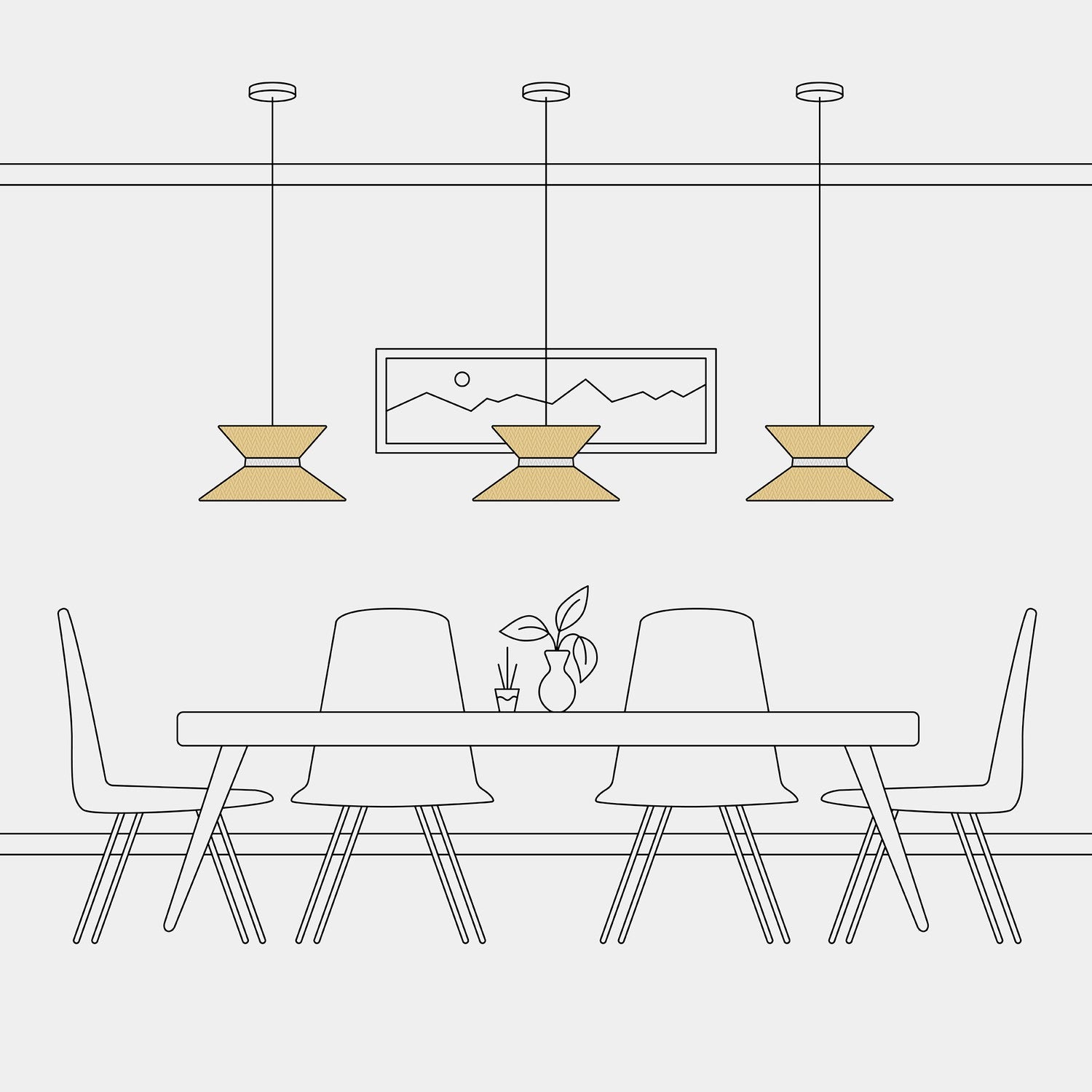 Paralume in tessuto Clessidra Arenal oro - Made in Italy Arenal sabbia