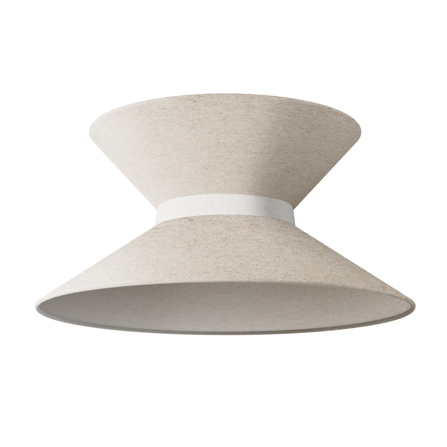 Paralume in tessuto Clessidra per lampada a sospensione - Lana Beige Lana sabbia