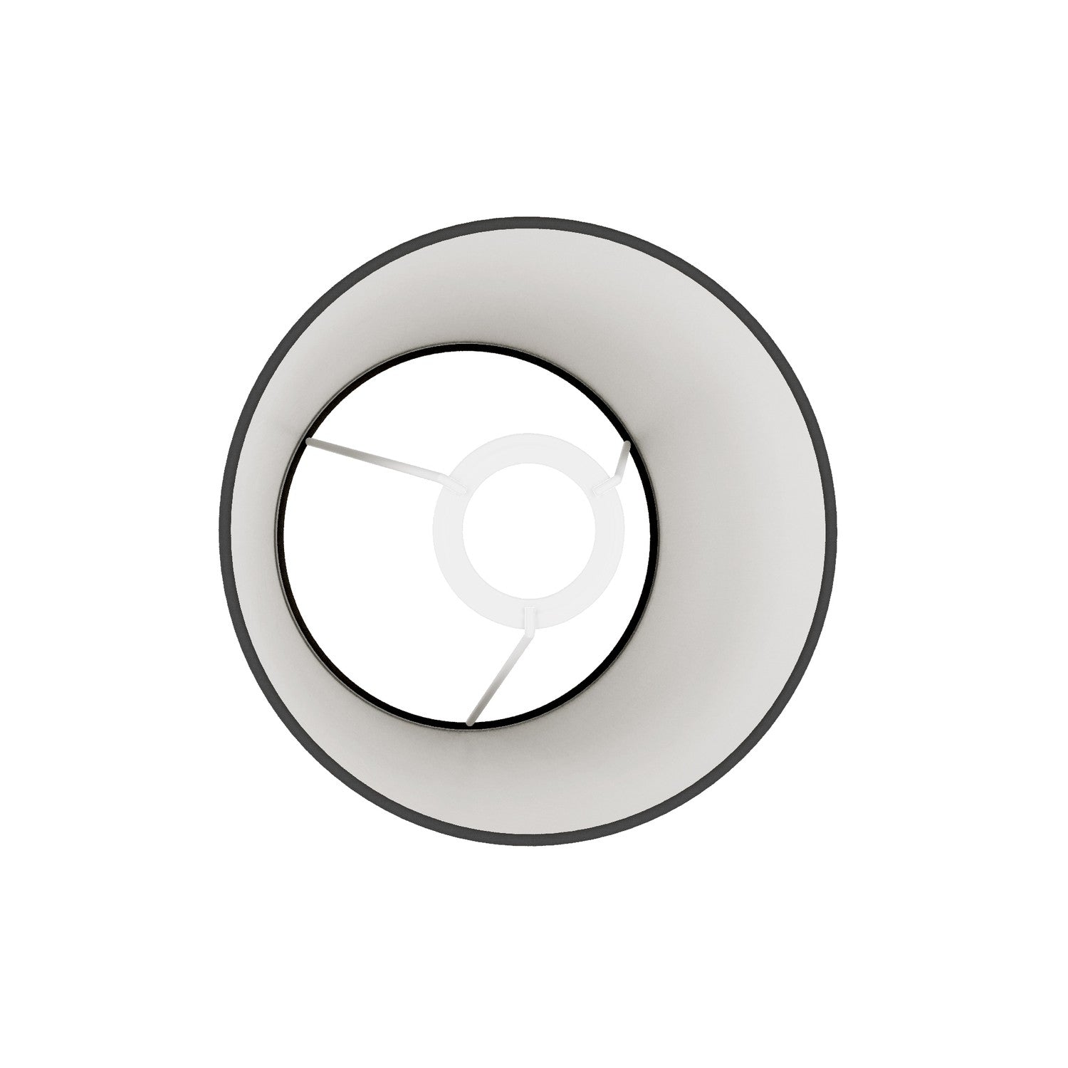 Paralume Impero con attacco E27 per lampada da tavolo o applique - Made in Italy - Teletta antracite