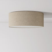 Plafoniera in tessuto Medium Slim - Made in Italy - Lana Beige