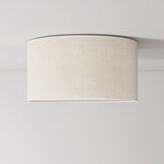 Plafoniera in tessuto Medium Juta chiara - Made in Italy