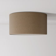 Plafoniera in tessuto Medium - Made in Italy - Lana Marrone