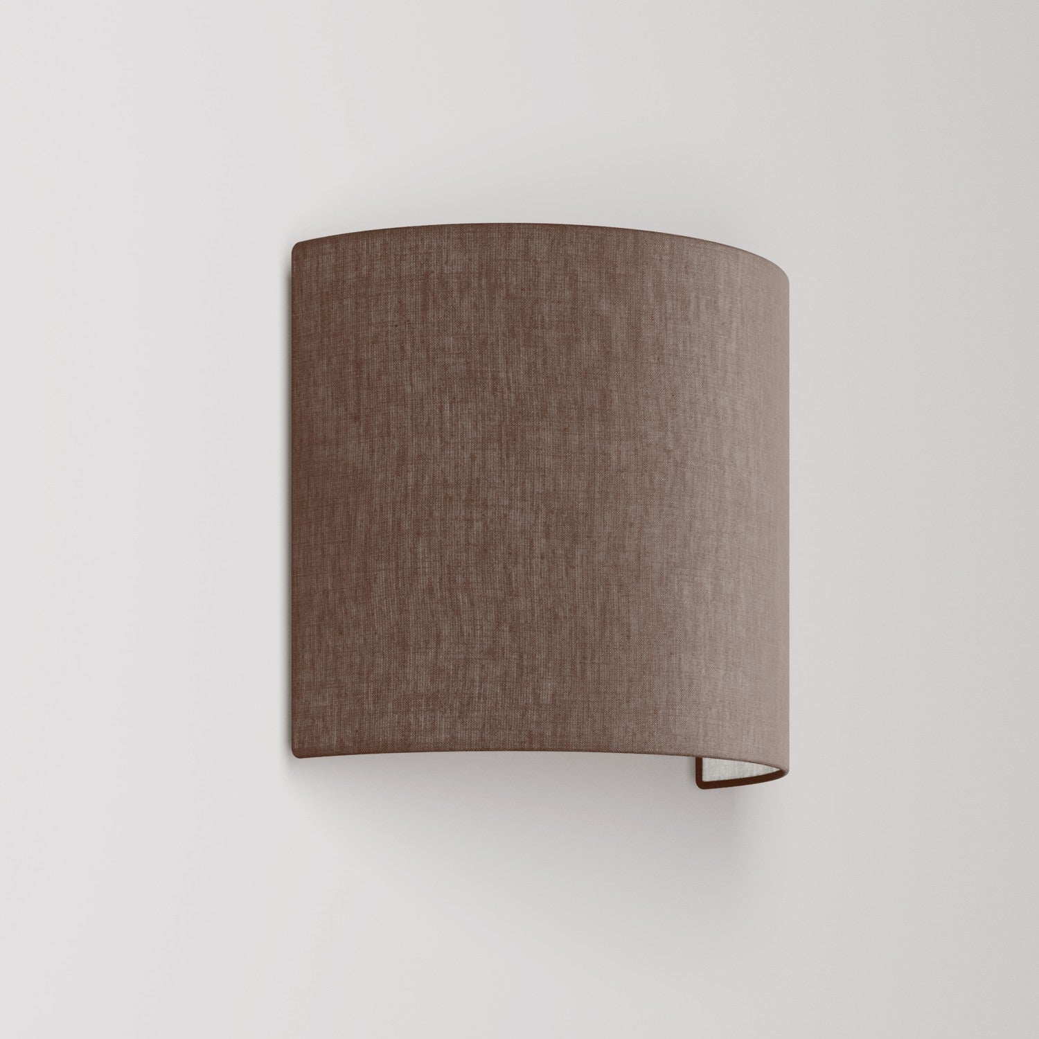 Applique Ventola con paralume in tessuto Camelot marrone - Made in Italy