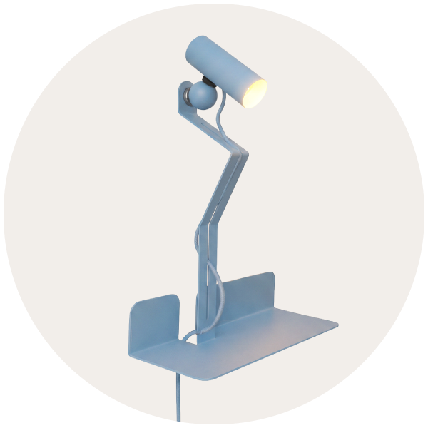 Lampes avec étagère
