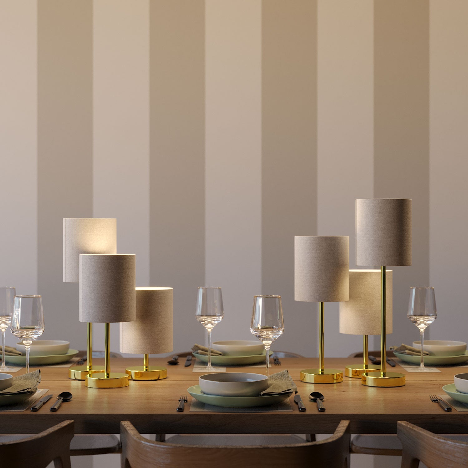 Alzaluce per paralume - Lampada da tavolo in metallo - Ottone 5 cm