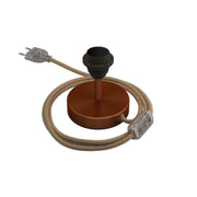 Alzaluce per paralume - Lampada da tavolo in metallo - Rame satinato 5 cm