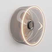 Applique con lampadina Ghost smoky - Bianco