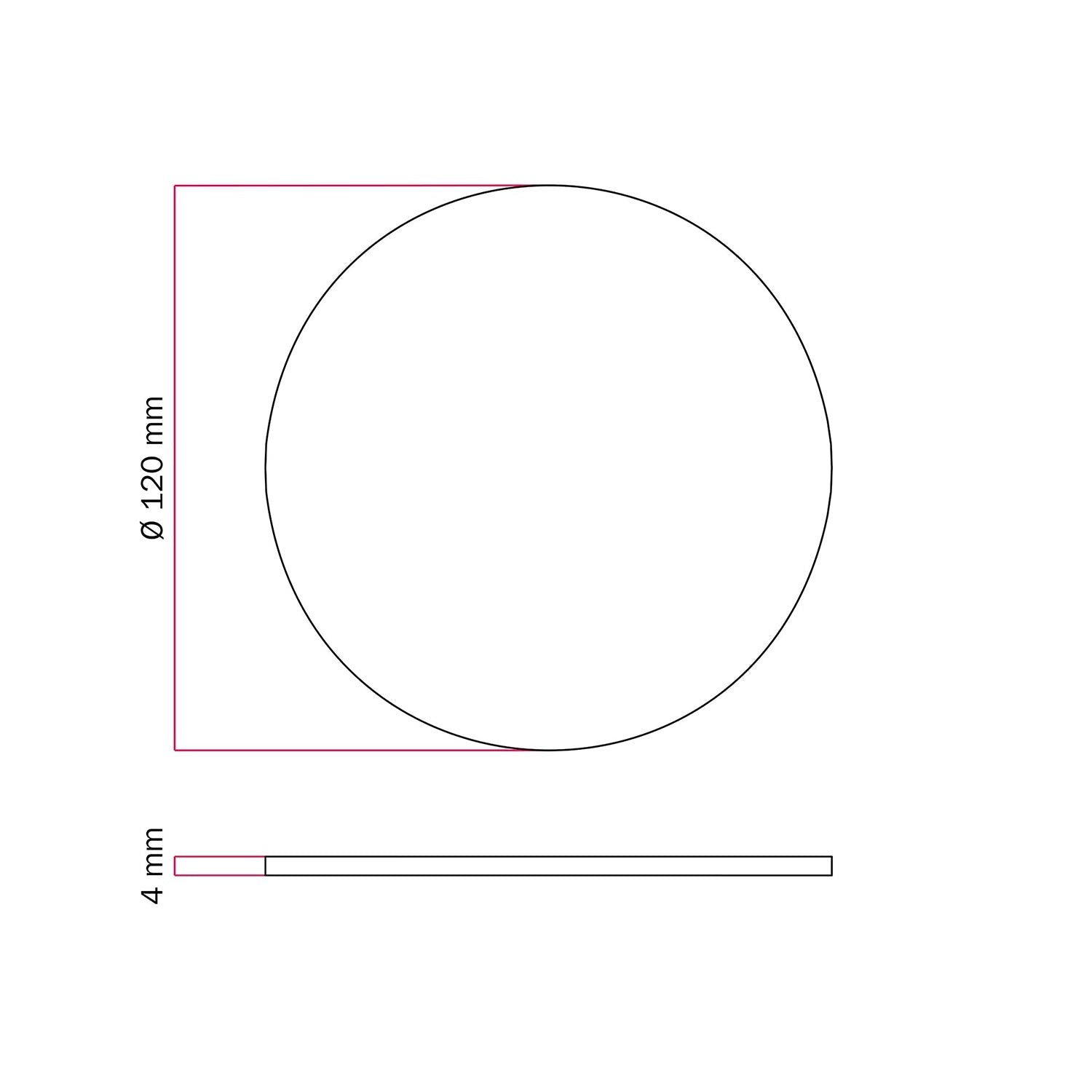 Base metallica tonda per lampada da tavolo MAG-Y - Titanio satinato