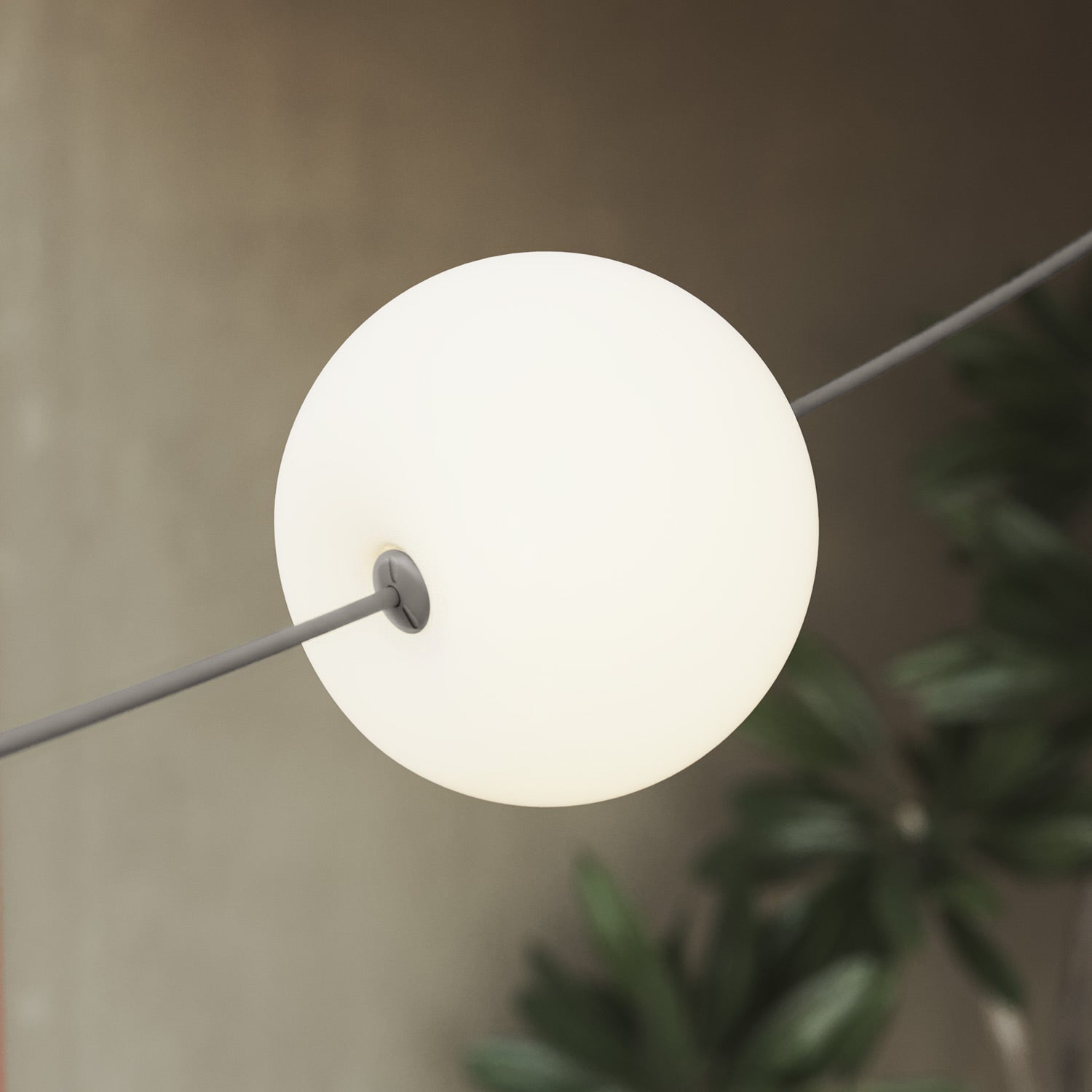 Catena luminosa 4 punti luce da esterno IP67 Grigio - Marina4 Cherry 70 cm