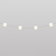 Catena luminosa 4 punti luce da esterno IP67 Grigio - Marina4 Cherry 70 cm